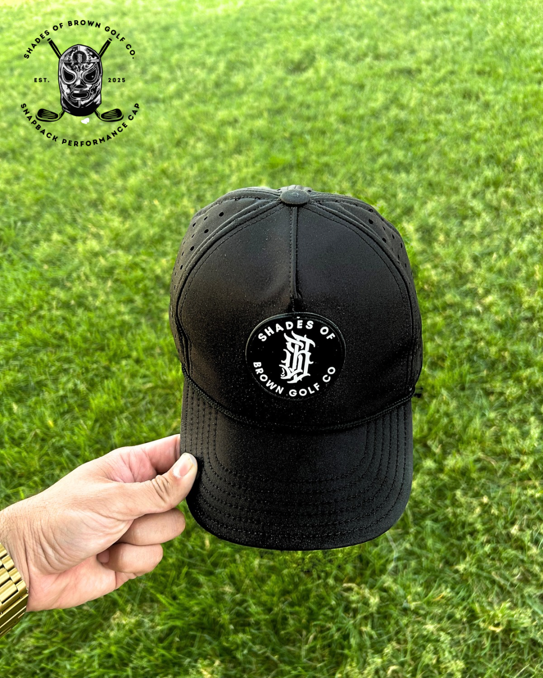 Black Snapback Hat 'LA SOMBRA'