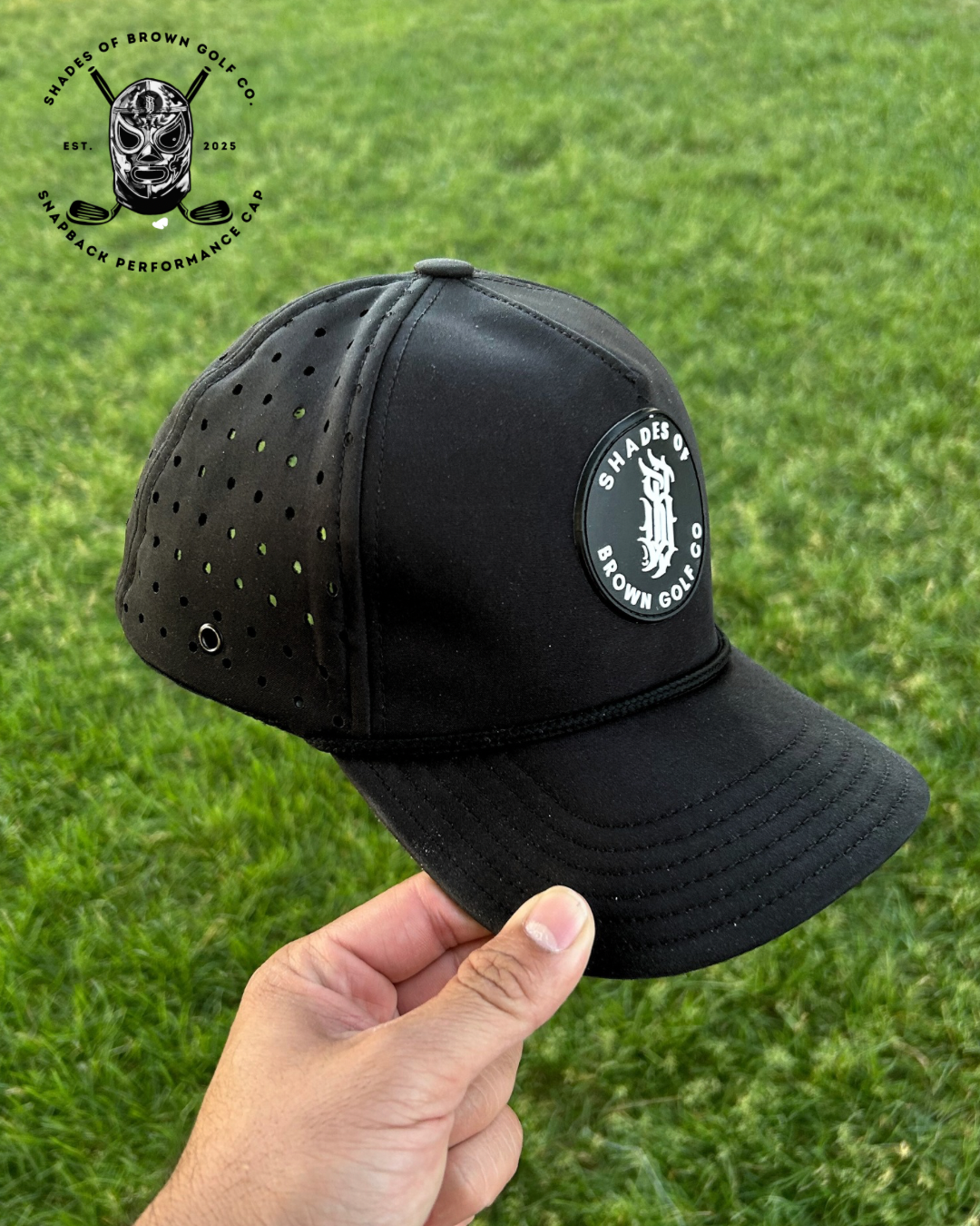 Black Snapback Hat 'LA SOMBRA'